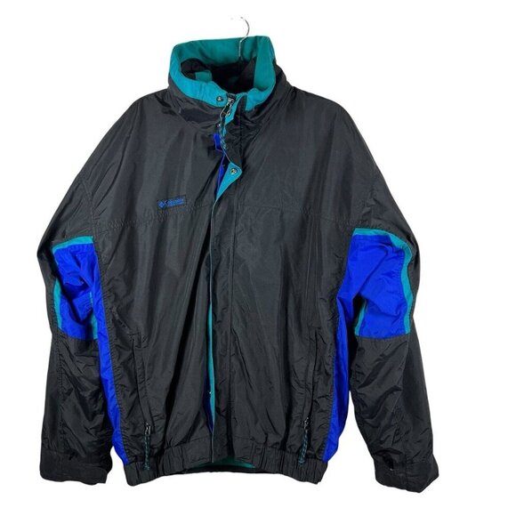VINTAGE Columbia Jacket Men XL Black‎ Bugaboo 3-In-1 Interchange Snowboard Ski - Picture 1 of 8